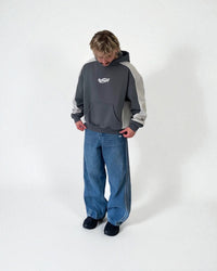 'Bliss v2' Hoodie in Dark Grey / Light Grey