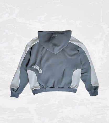 'Bliss v2' Hoodie in Dark Grey / Light Grey