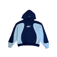 'Bliss' Hoodie in Dark Navy / Sky Blue