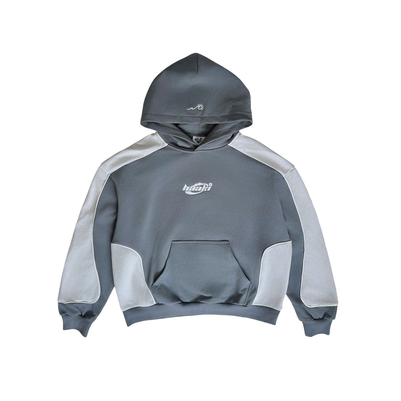 'Bliss v2' Hoodie in Dark Grey / Light Grey