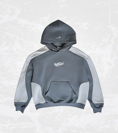 'Bliss v2' Hoodie in Dark Grey / Light Grey