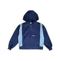 Solace Zip Hoodie - Navy / Sky Blue