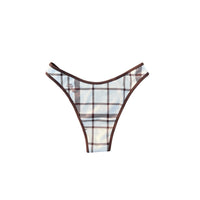 Mocha Flower Bikini Bottoms