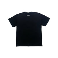 Black Heavy Boxy Fit Flower TEE
