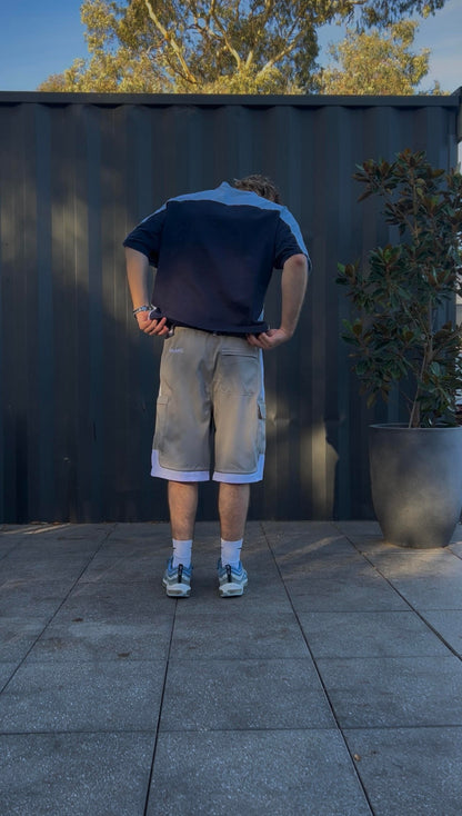 Nylon Cargo Shorts Reflective Piping