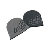 Reversible Beanie in Dark Grey / Light Grey