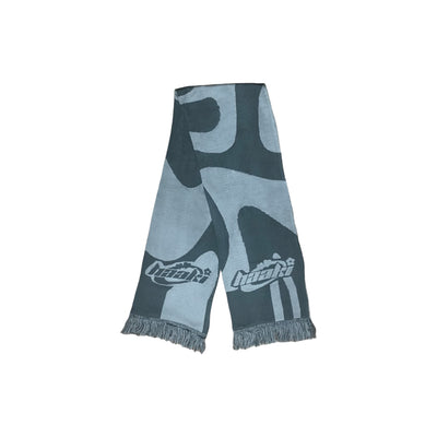 'Ripple' Scarf in Dark Grey / Light Grey