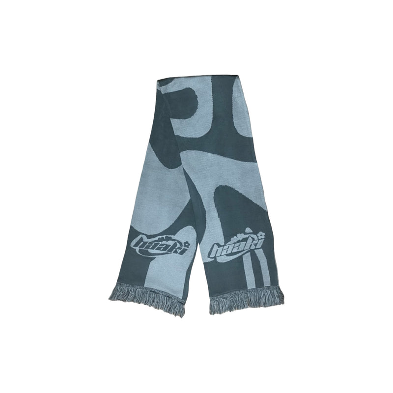 'Ripple' Scarf in Dark Grey / Light Grey