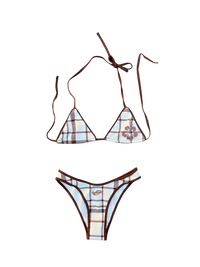 Mocha Flower Bikini Bottoms
