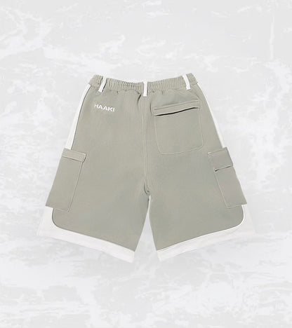 Nylon Cargo Shorts Reflective Piping